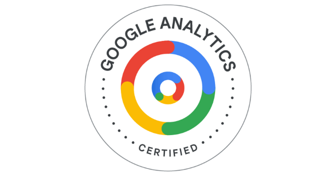 Офіційний круглий бейдж Google Analytics Certified